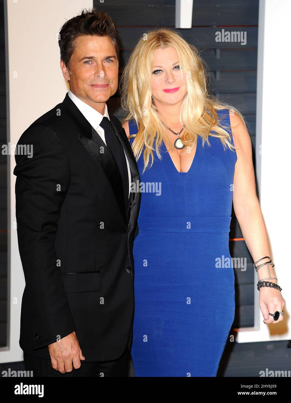 Rob lowe 2015 vanity fair oscar party hires stock photography and