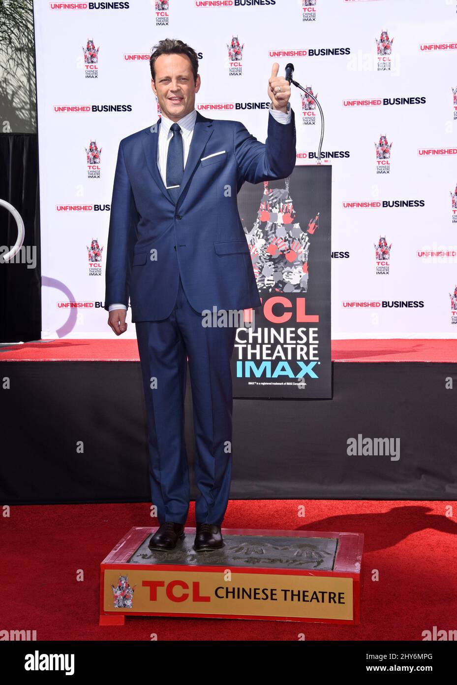 March 4, 2015 Hollywood, Ca. Vince Vaughn Vince Vaughn receives one of Hollywood's highest accolades, he'll put his handprints and footprints in cement in the forecourt of the TCL Chinese Theatre IMAX /AFF-USA.com Stock Photo