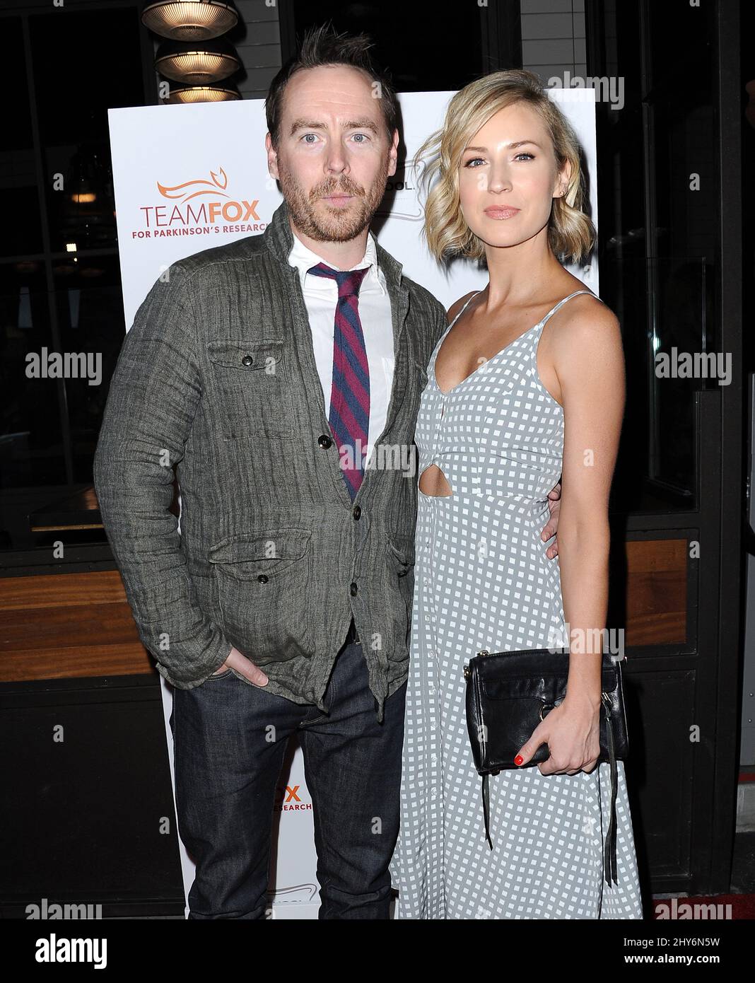 Beth Riesgraf attending the Raising The Bar To End Parkinson's event held  at Public School 818 Stock Photo - Alamy