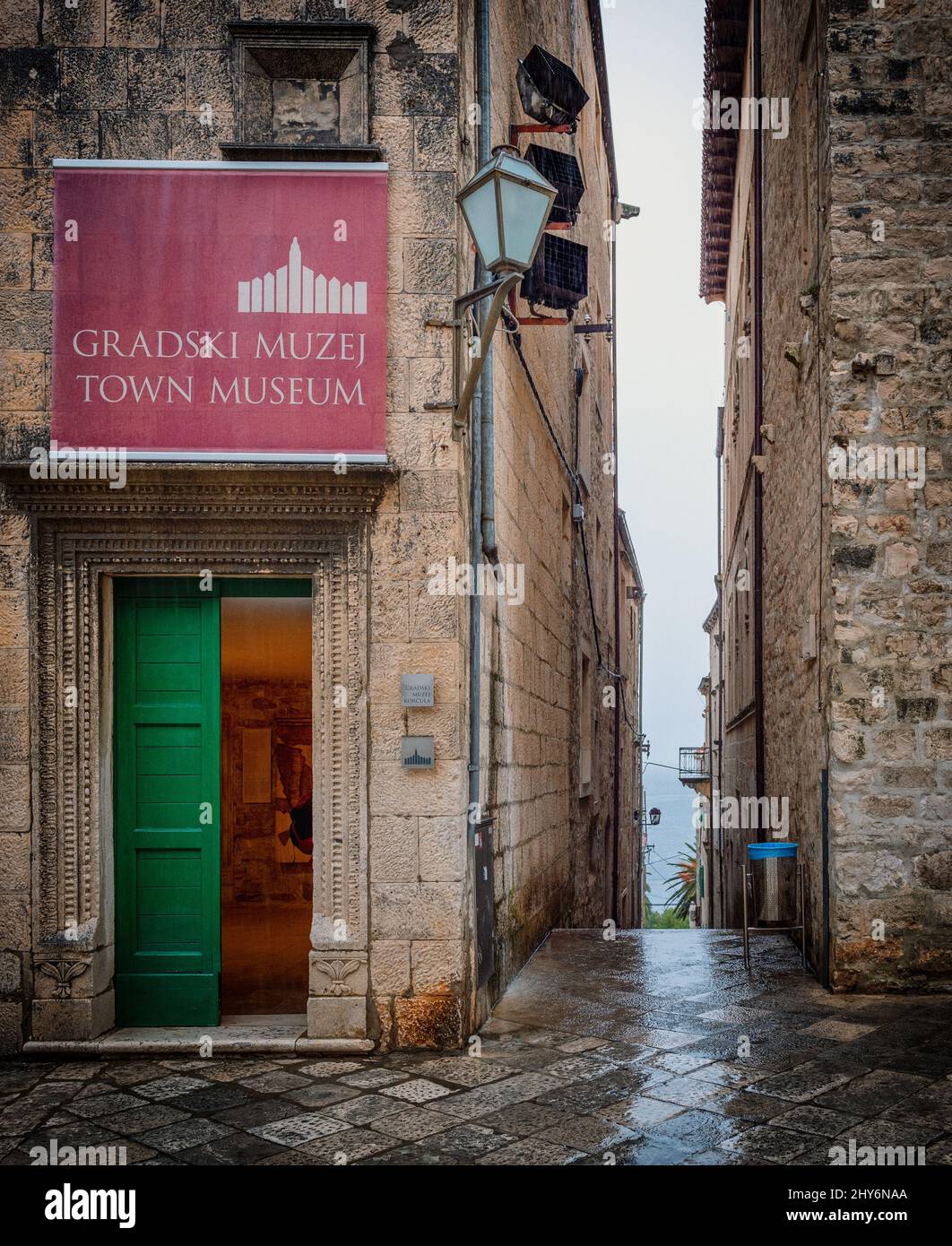 Range of travel images and poster shots of Korcula - Old Town Stock