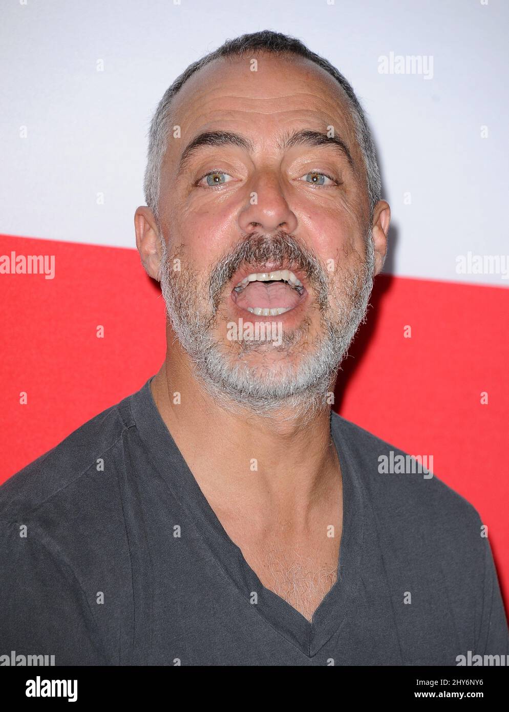 Titus Welliver attending "The Gunman" Los Angeles Premiere held at Regal Cinemas L.A. Live Stock