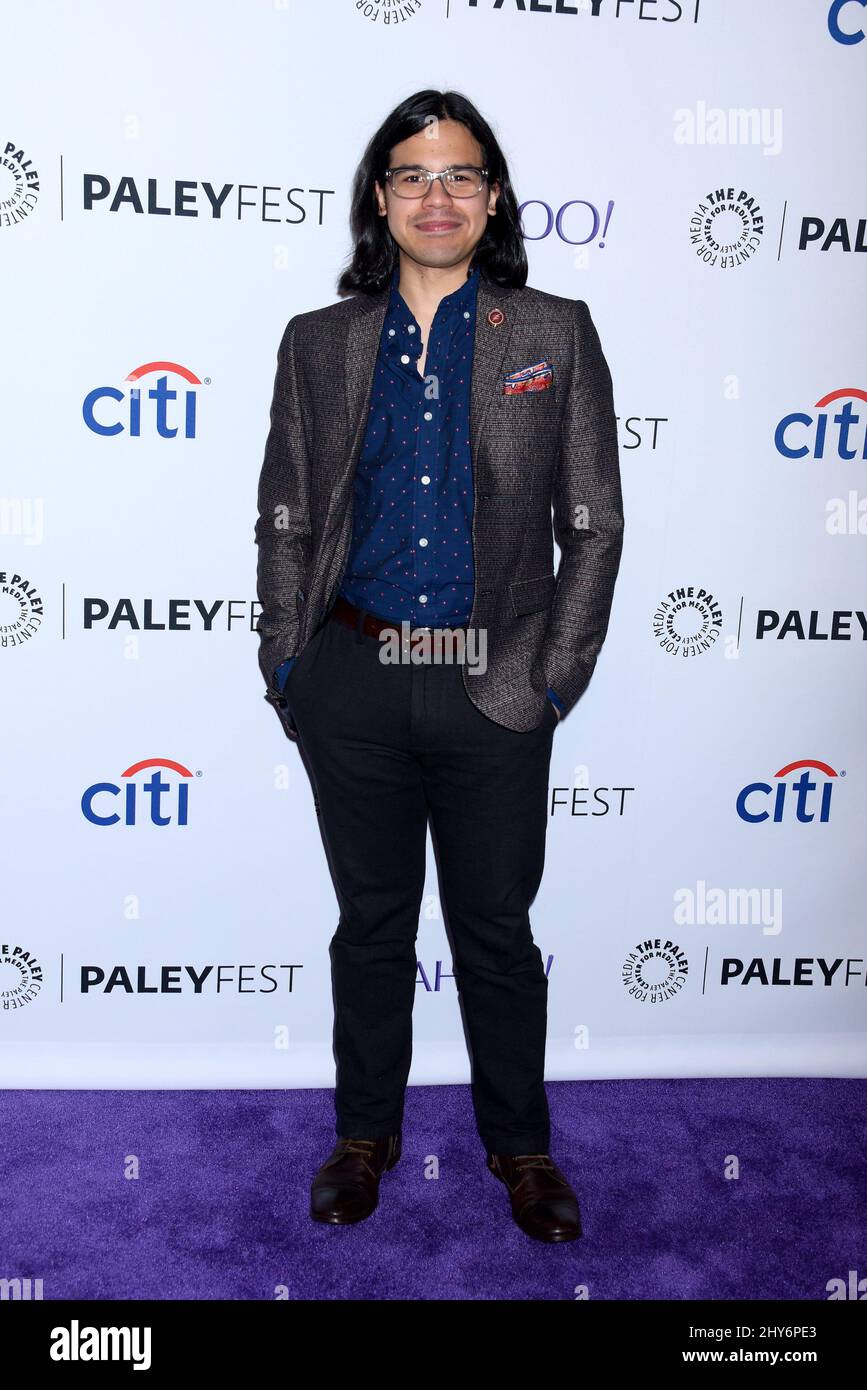 Carlos Valdes attending 'The Flash - PaleyFest LA 2015 held at The Dolby Theatre in Los Angeles, USA. Stock Photo