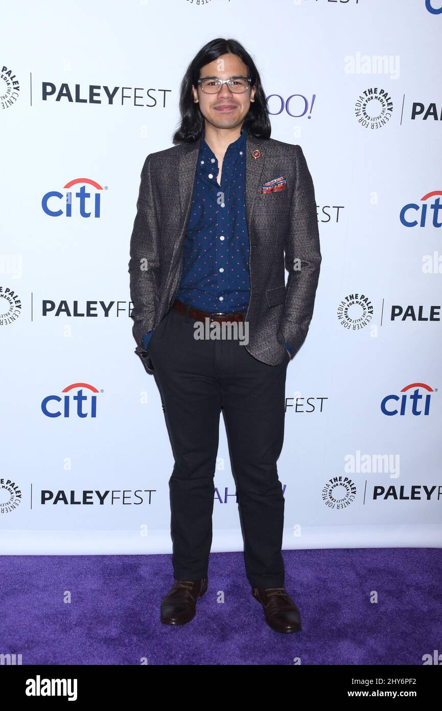 Carlos Valdes attending 'The Flash - PaleyFest LA 2015 held at The Dolby Theatre in Los Angeles, USA. Stock Photo