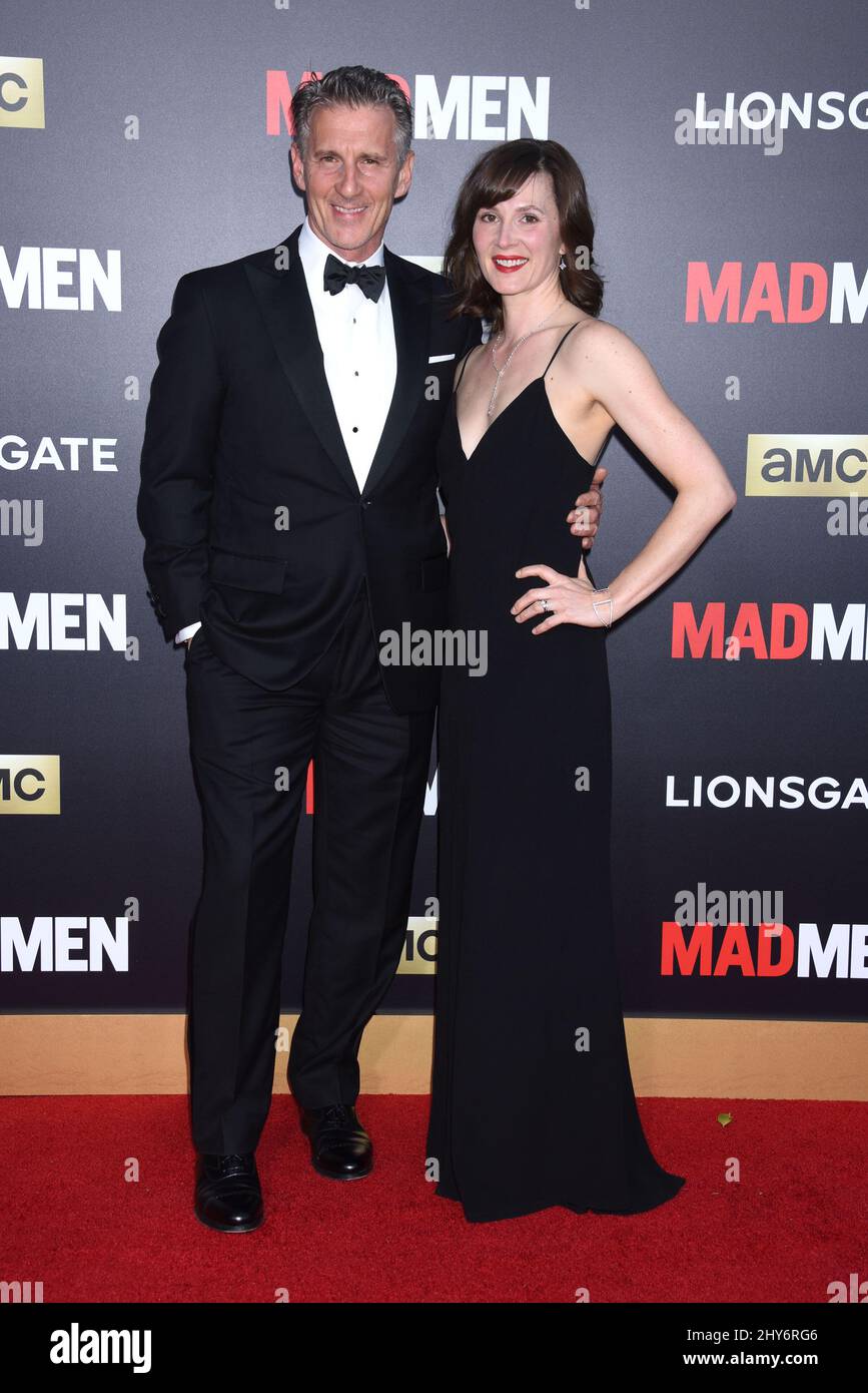 Christopher Stanley and Kim Stanley attending the AMC celebration of the final 7 episodes of 'Mad Men' with the Black & Red Ball held at the Dorothy Chandler Pavilion Stock Photo