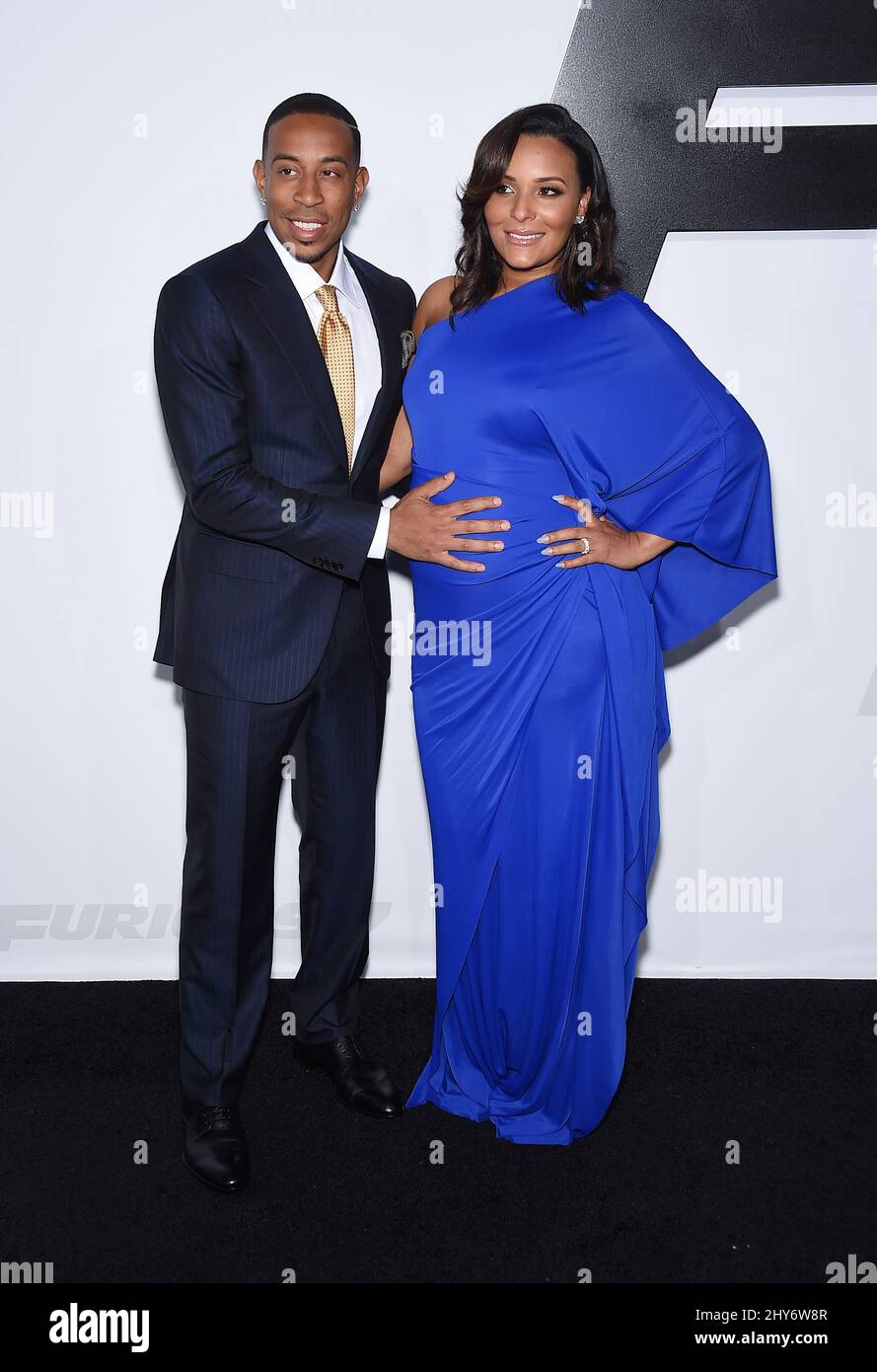 Chris Ludacris Bridges, Eudoxie attending the 'Furious 7' World(02)