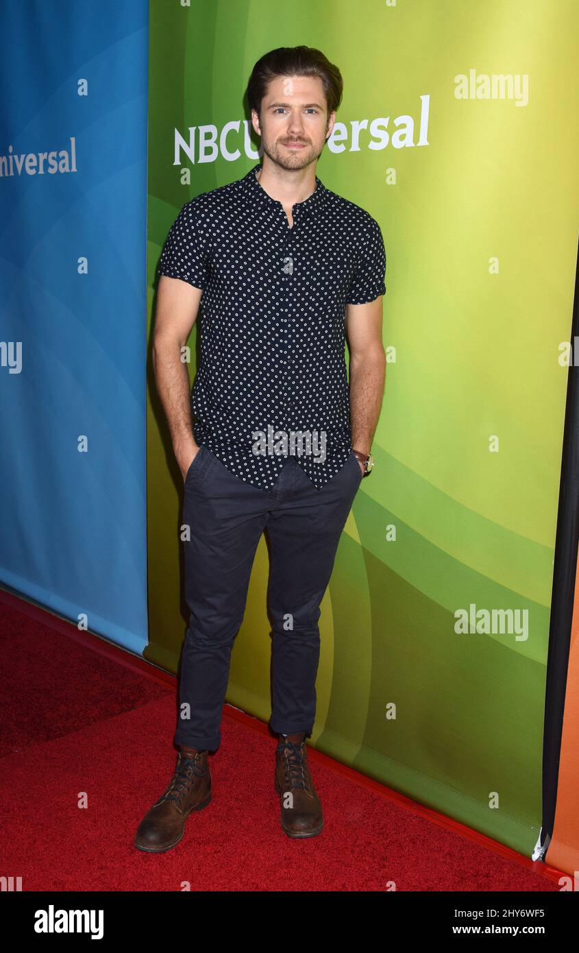 Aaron Tveit attending NBCUniversal&rsquo;s Summer Press Day held at the