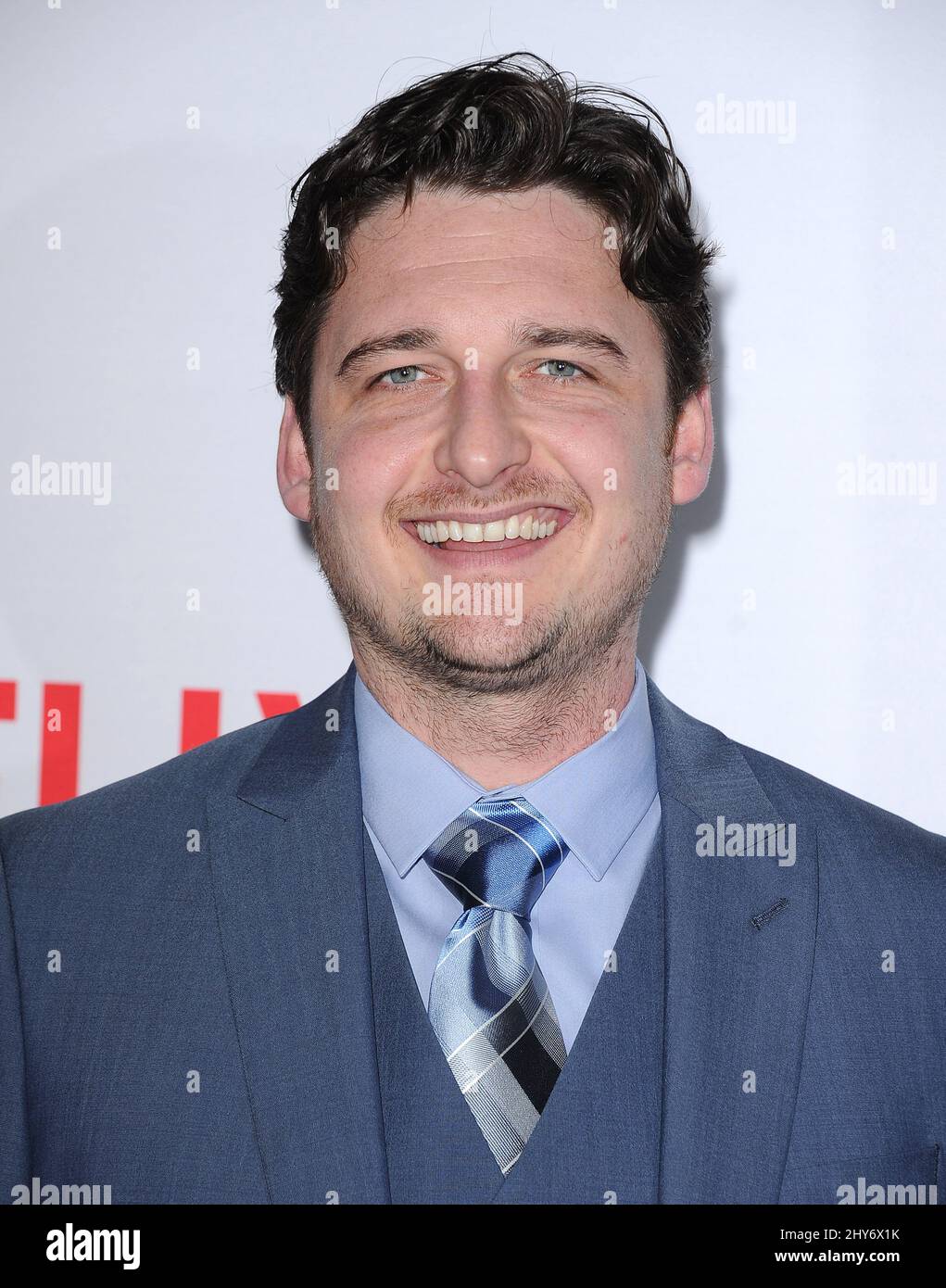 Toby Leonard Moore attending the 'Daredevil' premiere in Los Angeles