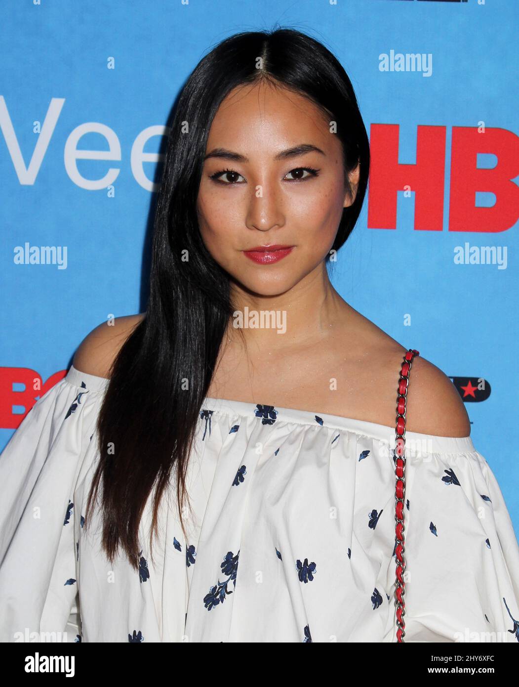 Greta Lee attending the season four premiere of VEEP held at the SVA