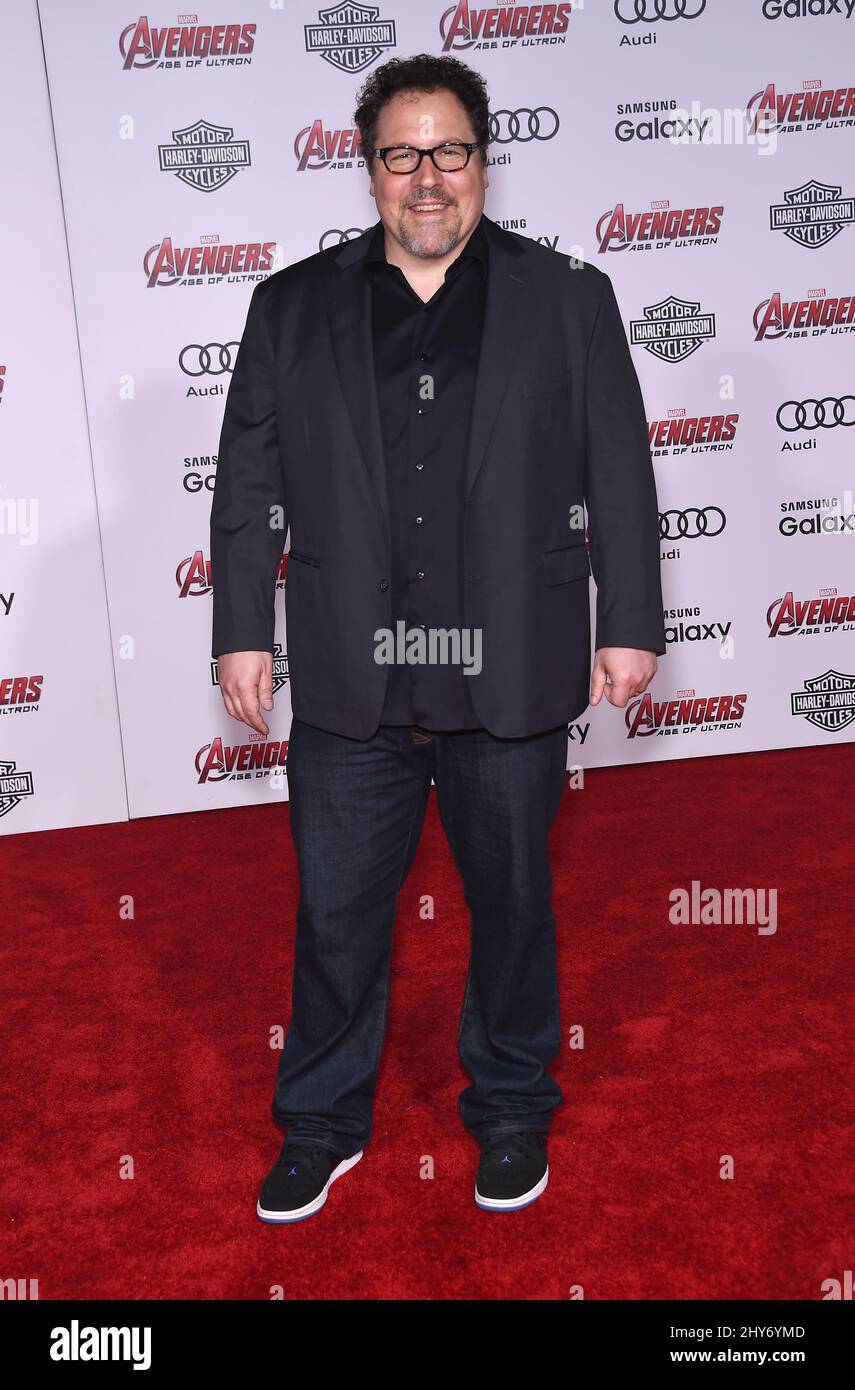 Jon favreau arriving premiere avengers hi-res stock photography and