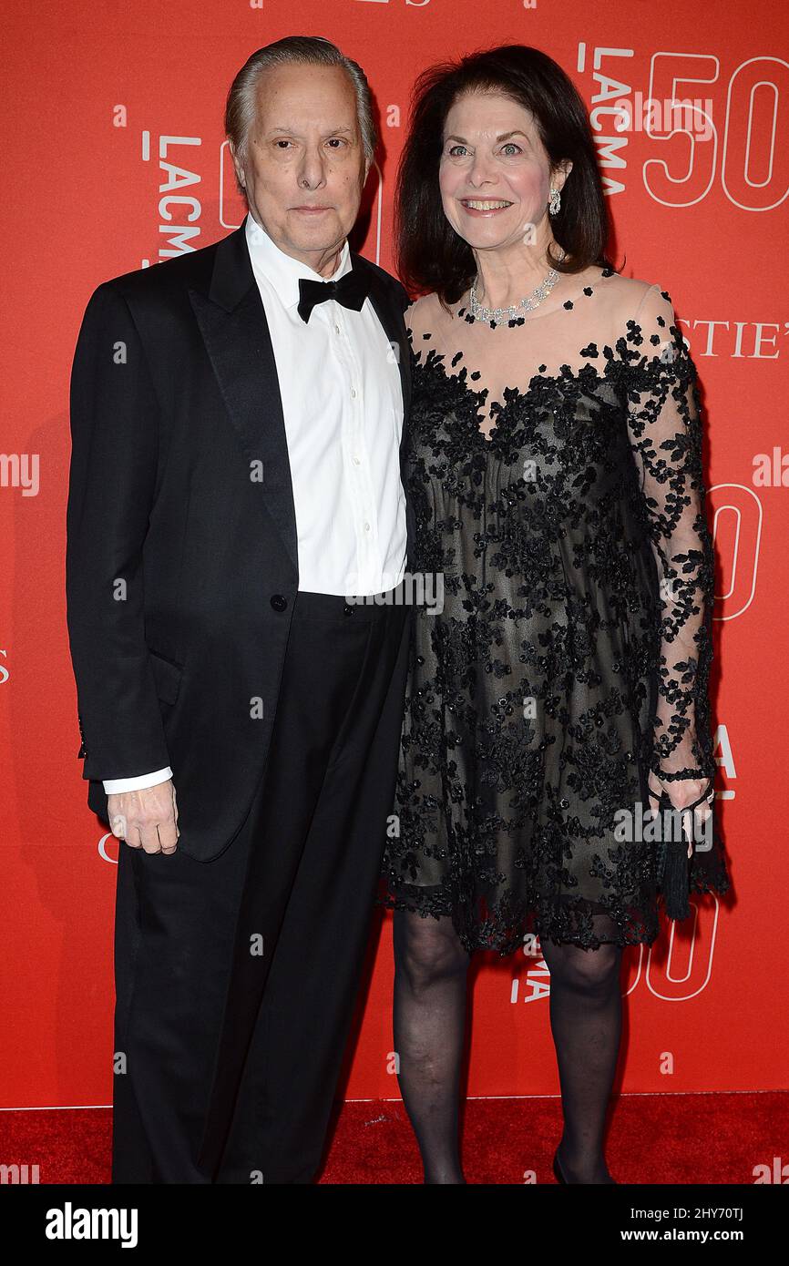 William Friedkin and Sherry Lansing attending LACMA's 50th Anniversary Gala in Los Angeles, California. Stock Photo