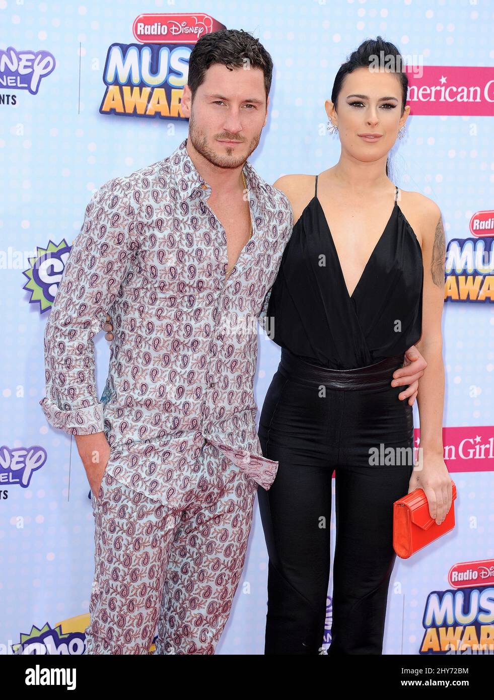 Rumer Willis, Valentin Chmerkovskiy attending the 2015 Radio Disney