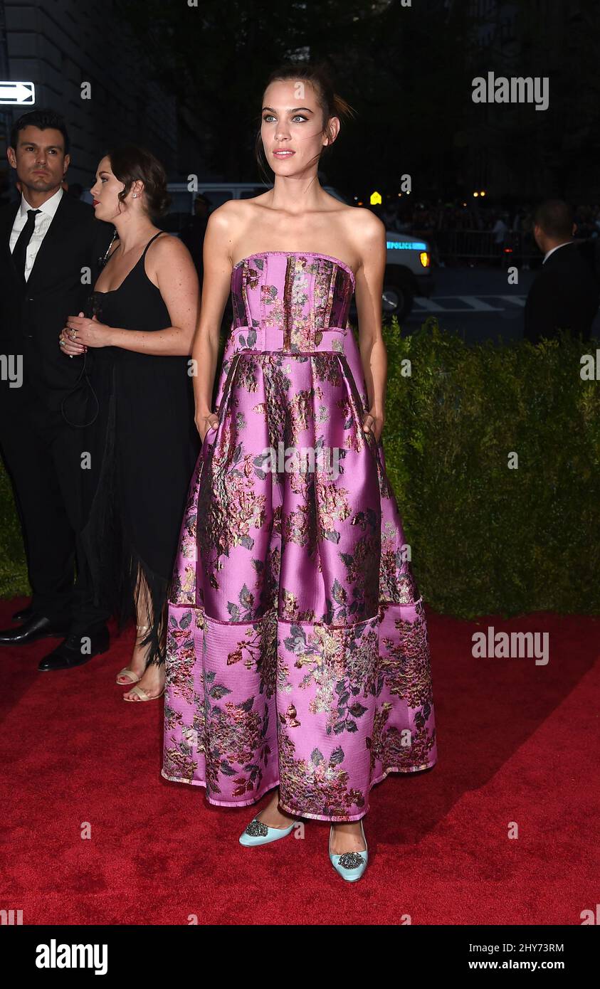Alexa Chung attending The Metropolitan Museum of Art Met Gala, in New