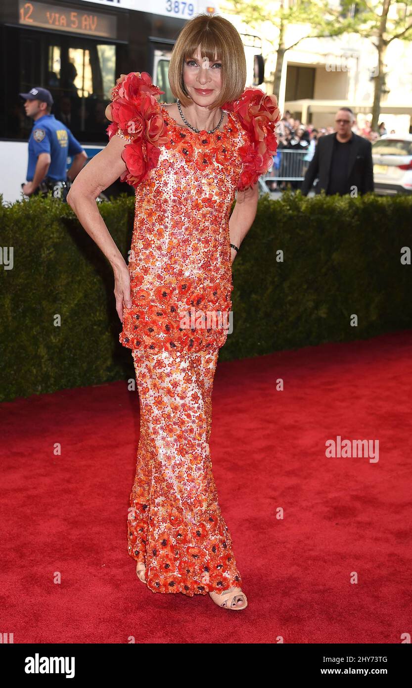 Anna Wintour attending The Metropolitan Museum of Art Met Gala, in New