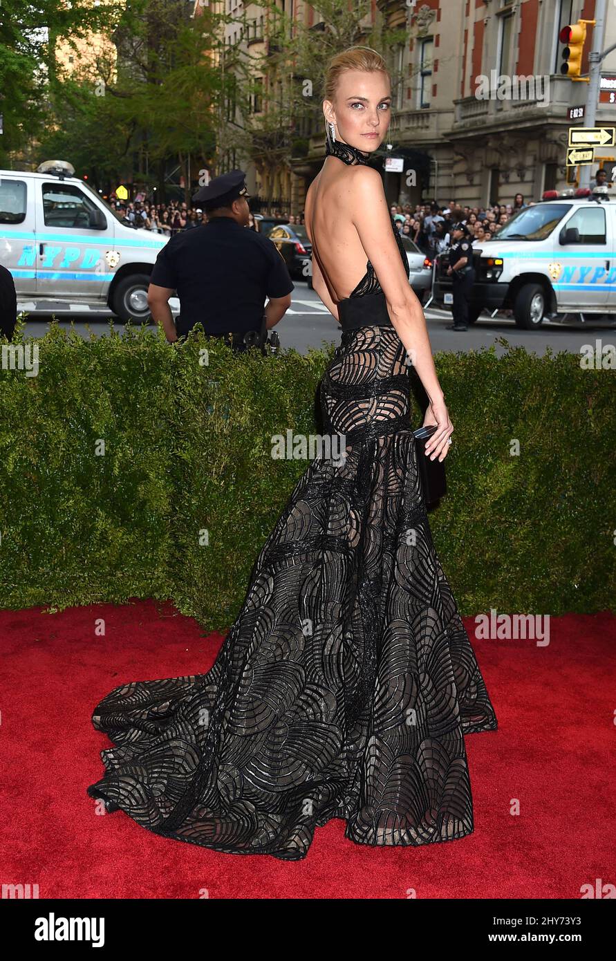 Caroline Trentini attending The Metropolitan Museum of Art Met Gala, in
