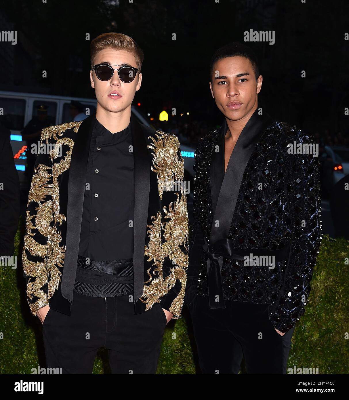 Justin Bieber and Olivier Rousteing attending The Metropolitan Museum