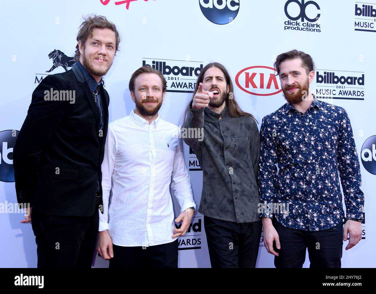 Imagine Dragons arriving at the 2015 Billboard Music Awards held at the MGM Grand Garden Arena Stock Photo