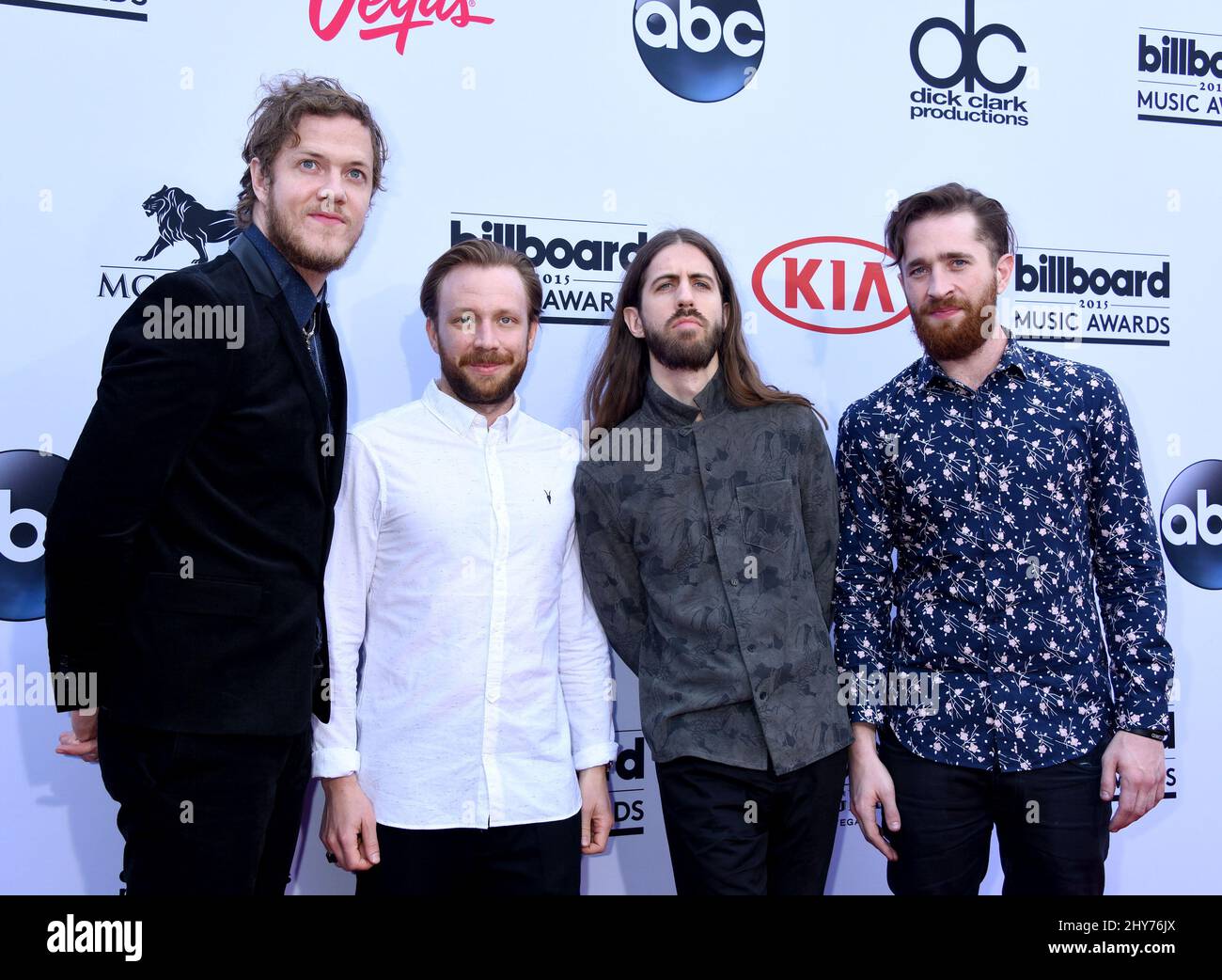 Imagine Dragons arriving at the 2015 Billboard Music Awards held at the MGM Grand Garden Arena Stock Photo