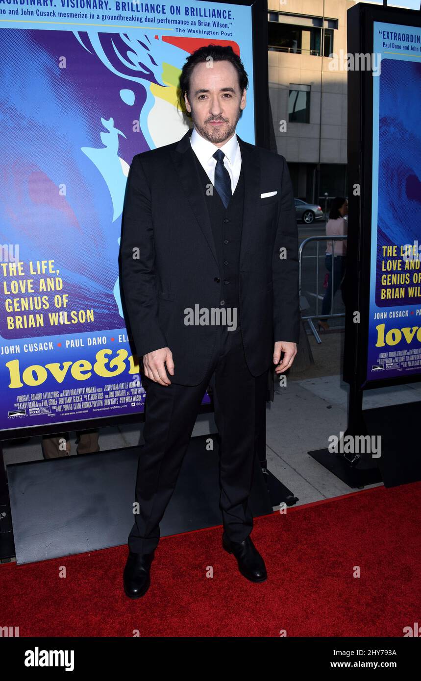 John Cusack attends 'Love & Mercy' Los Angeles Premiere held at the Samuel Goldwyn Theatre Stock Photo