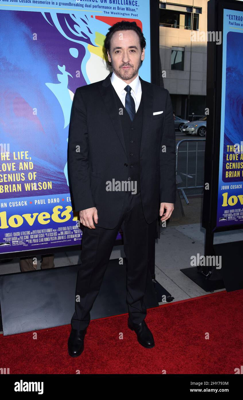John Cusack attends 'Love & Mercy' Los Angeles Premiere held at the Samuel Goldwyn Theatre Stock Photo