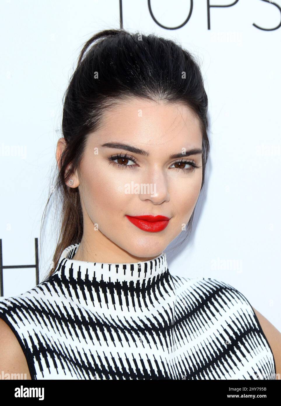 Kendall Jenner attending the Kendall + Kylie Fashion Line Launch Party ...