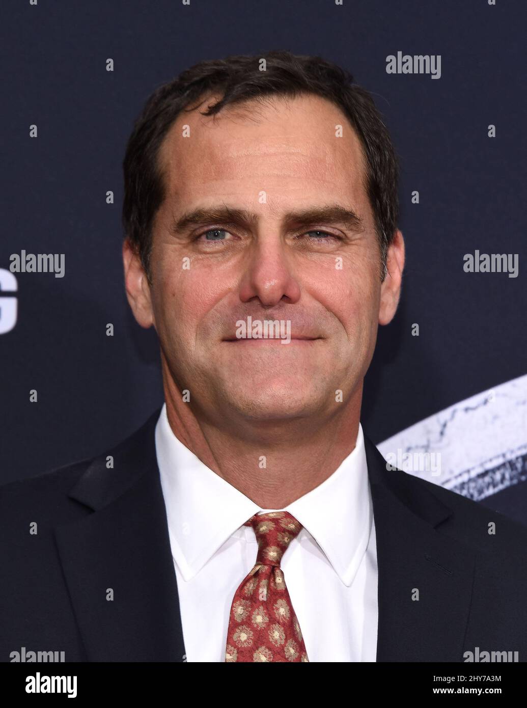 Andy Buckley attending the "Jurassic World" World Premiere held at the Dolby Theatre in Los Angeles, California. Stock Photo