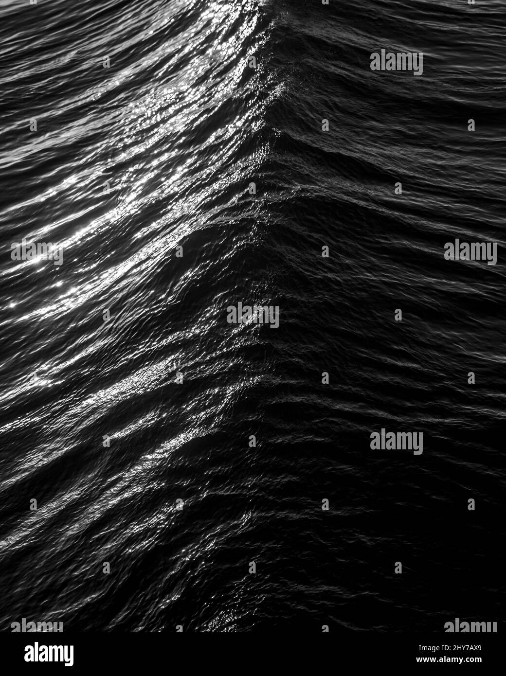 Close-up shot of a water wave - in grayscale Stock Photo - Alamy