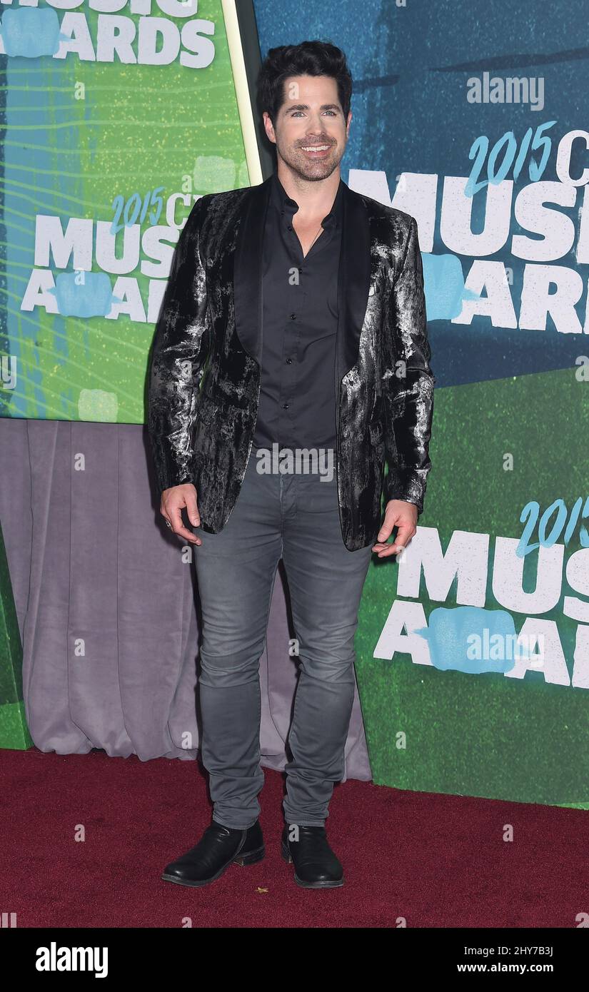 JT Hodges attending the 2015 CMT Music Awards Stock Photo