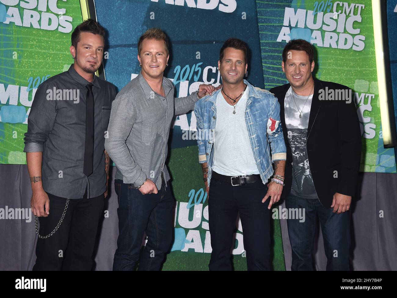 Parmalee attending the 2015 CMT Music Awards Stock Photo
