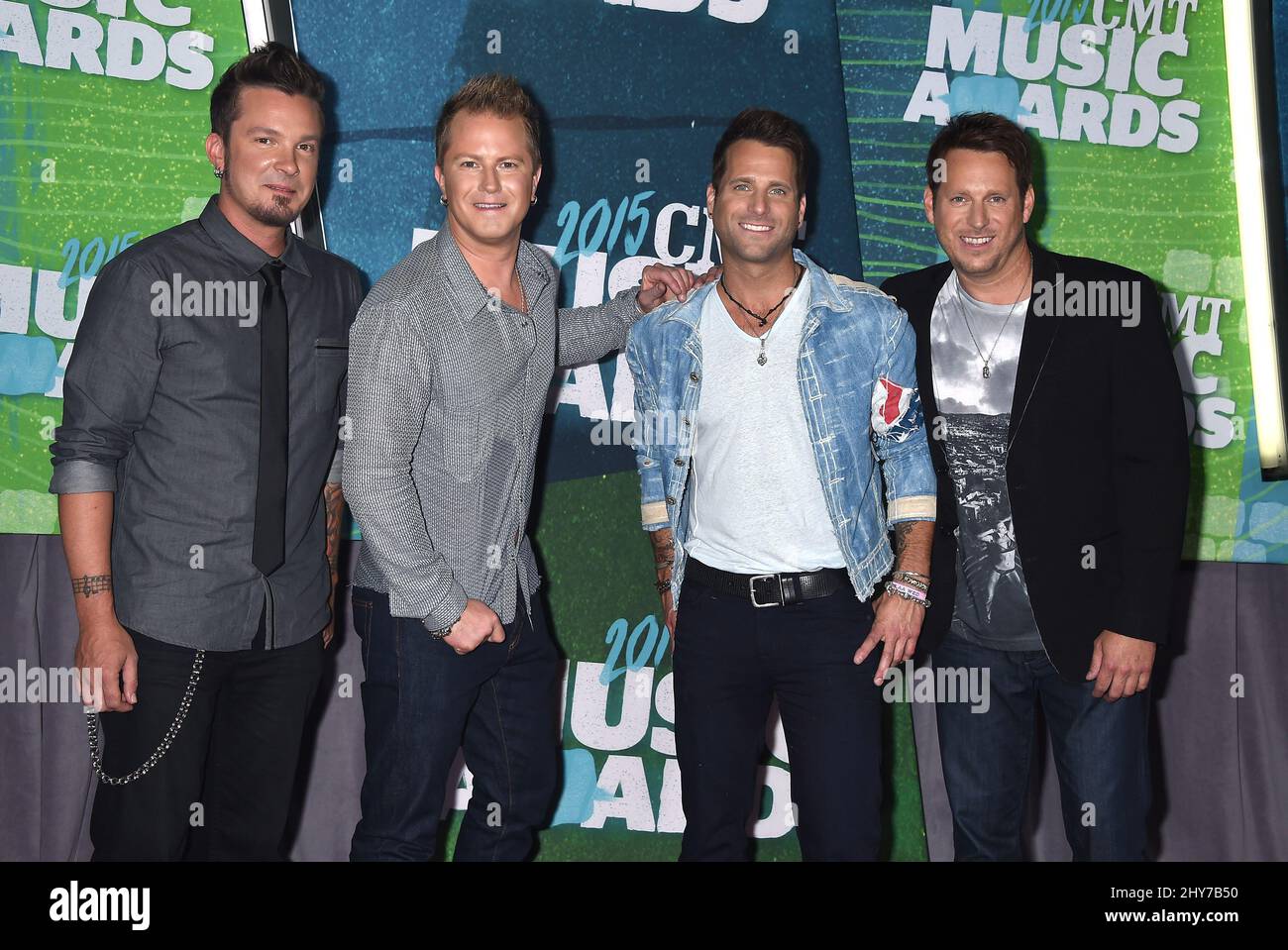 Parmalee attending the 2015 CMT Music Awards Stock Photo