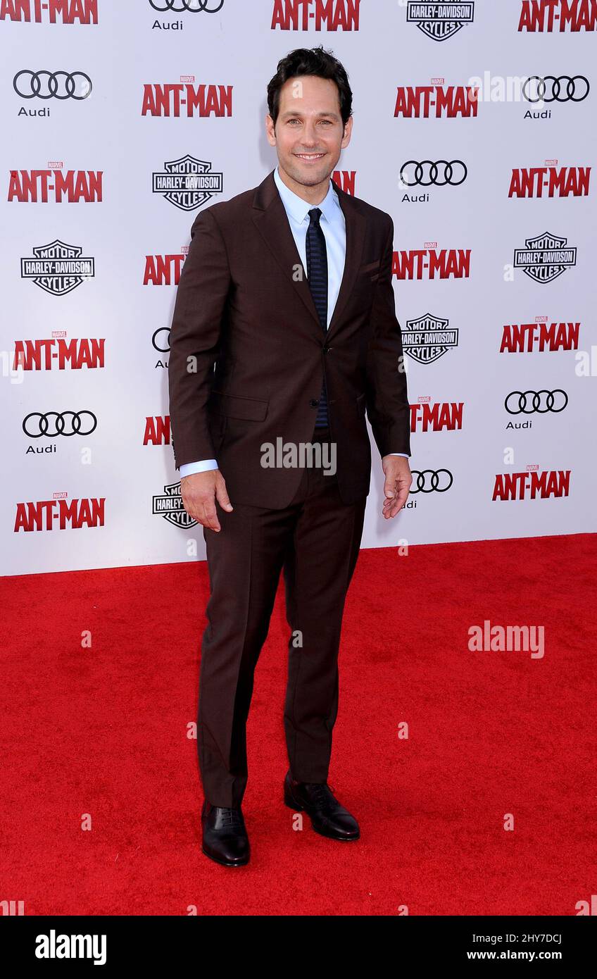 Actor Paul Rudd Los Angeles Premiere 'Ant Man Wasp' Held – Stock