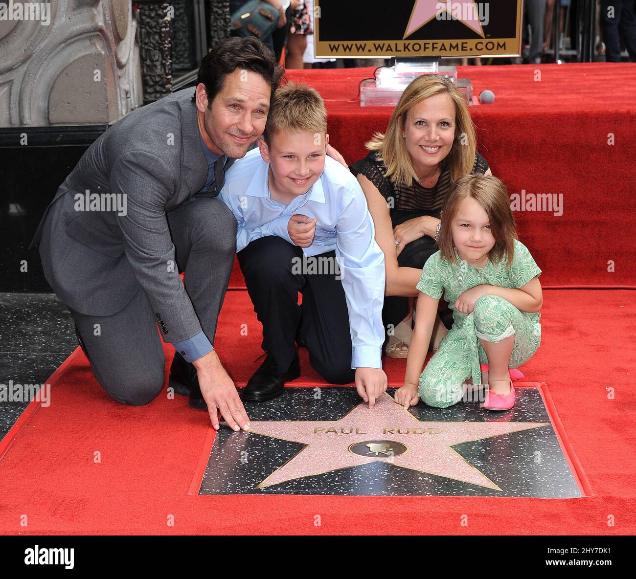 Paul Rudd, Julie Yaeger, Darby Rudd, Jack Rudd during Paul Rudd's