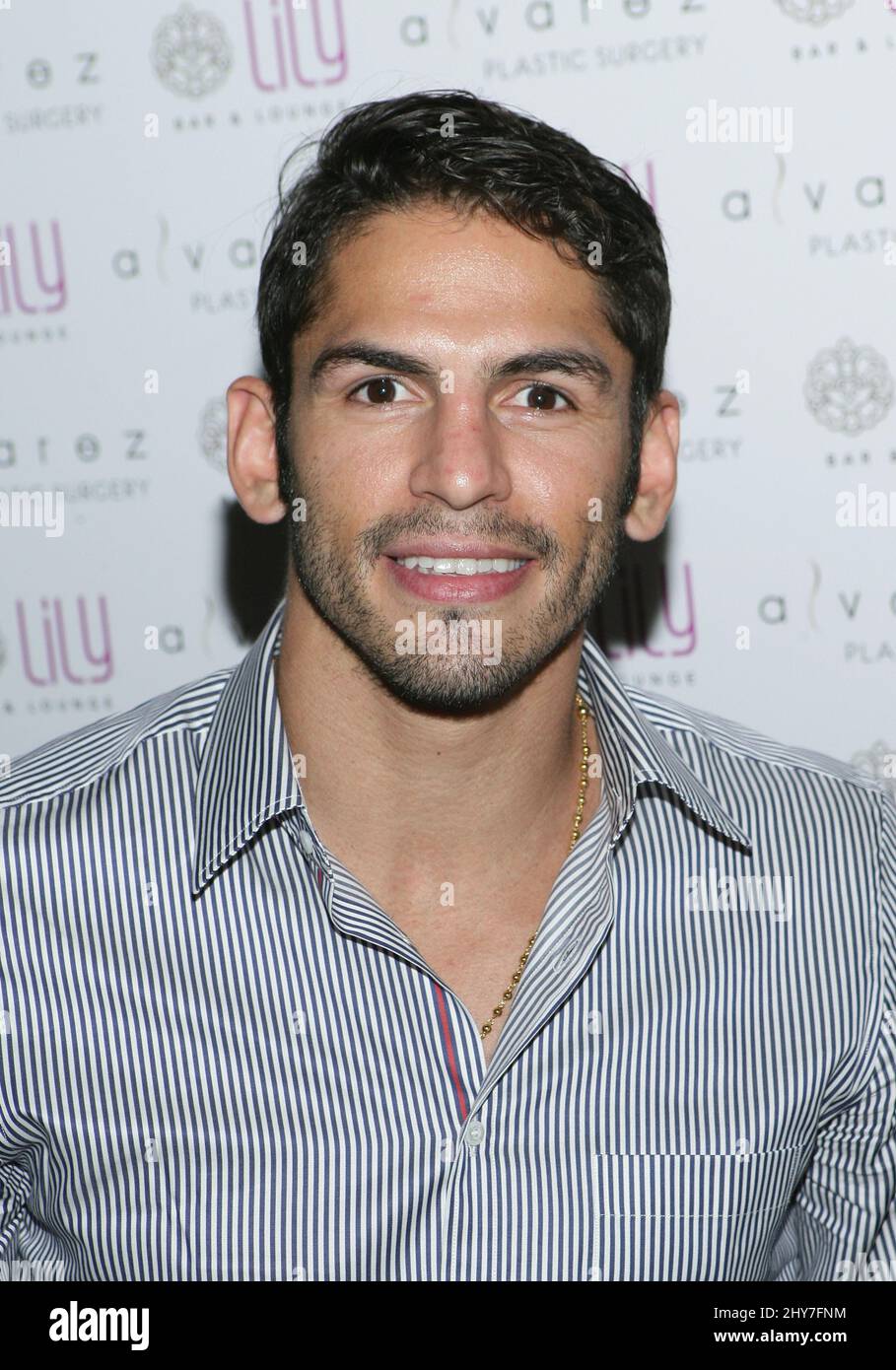 Jorge Linares attends the Alvarez Plastic Surgery Las Vegas Launch, Lily Bar Lounge at Bellagio Resort & Casino Stock Photo