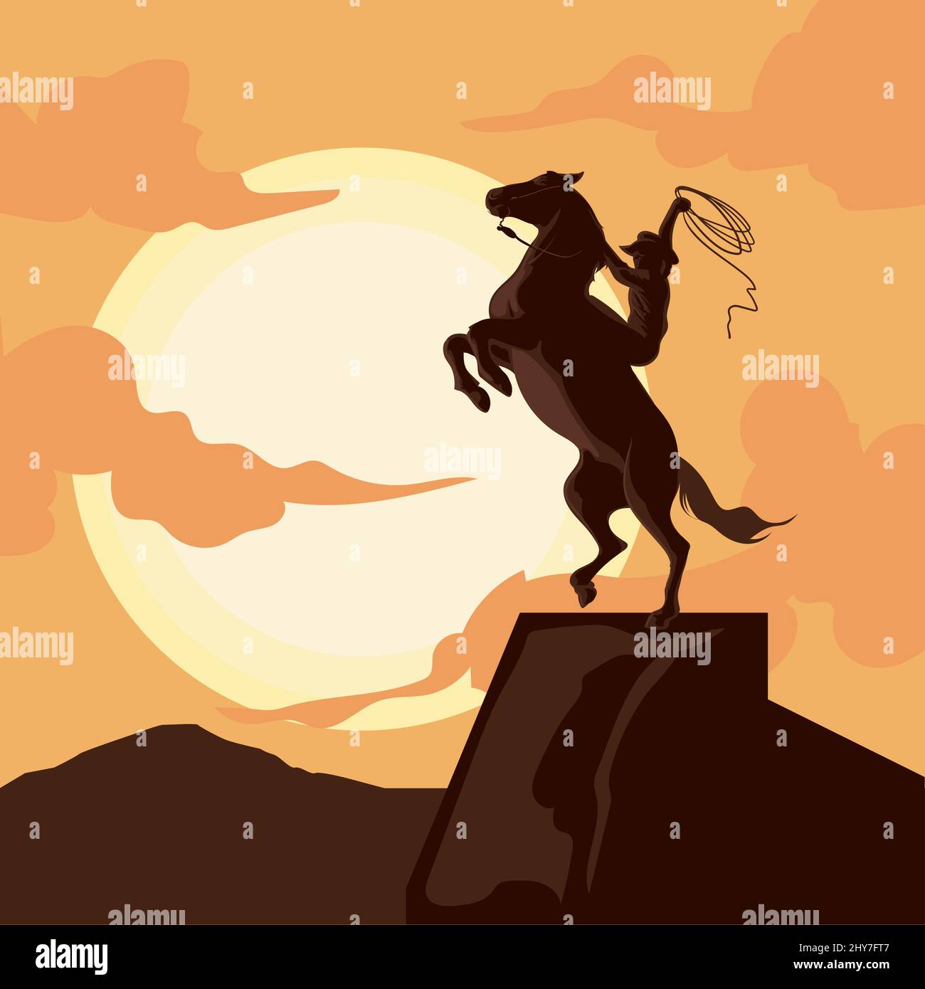 wild west poster Stock Vector Image & Art - Alamy