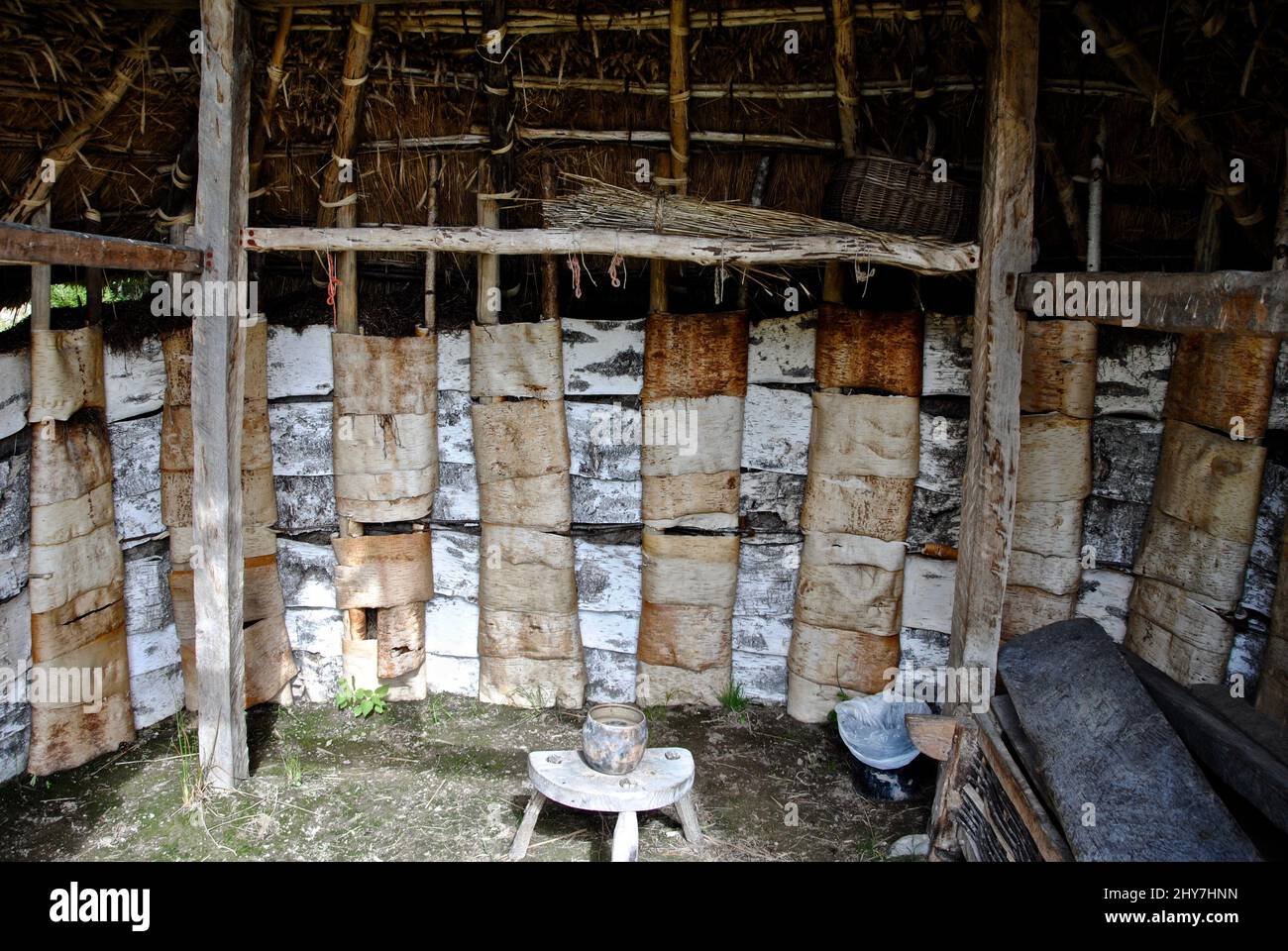 Reimagining Bronze Age building at Vitlycke museum in Tanum, Sweden