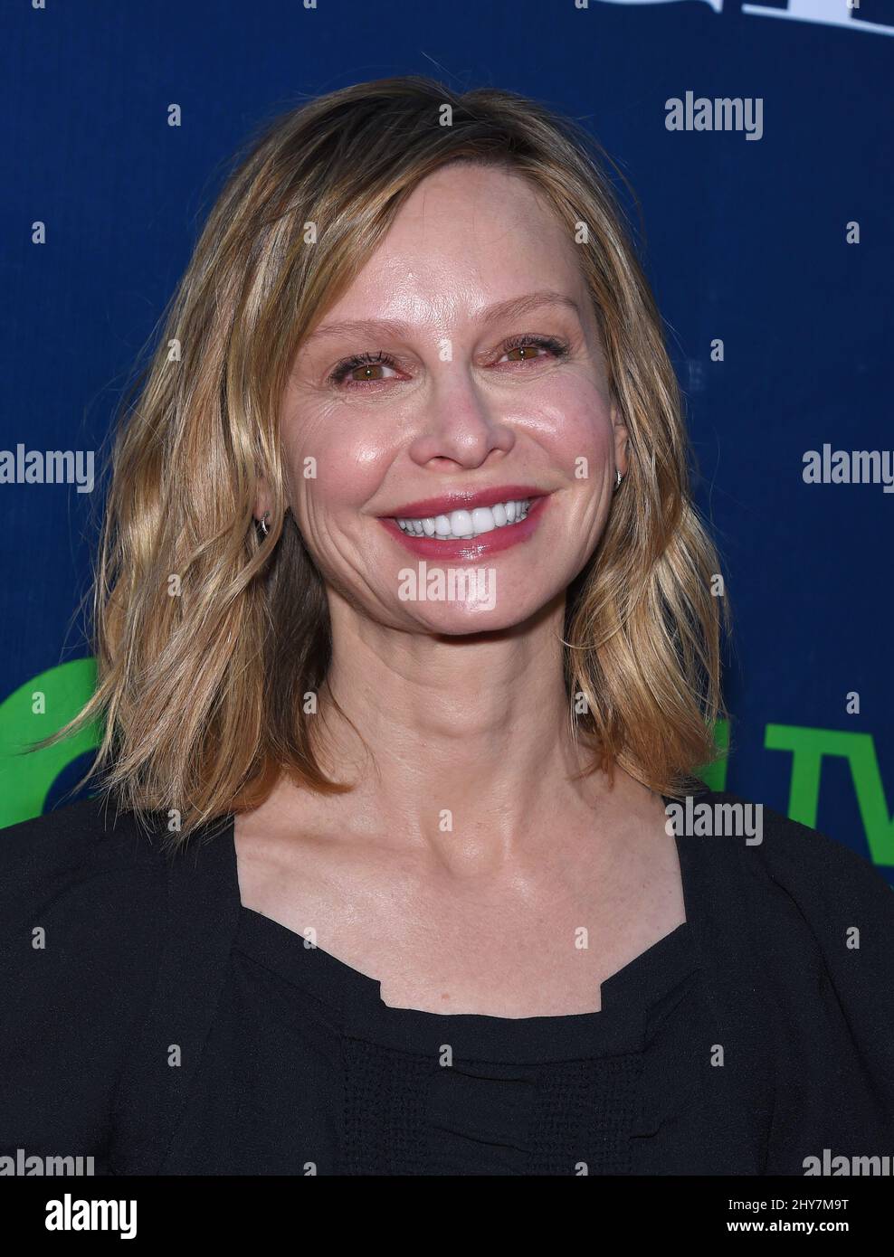 Calista Flockhart attending the CBS, The CW and Showtime Summer TCA press tour. Stock Photo