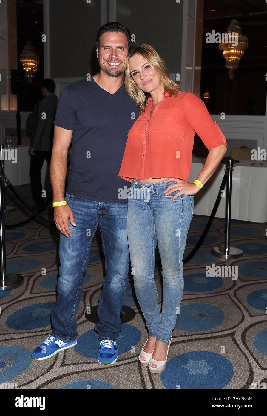 Joshua Morrow and Kelly Sullivan attending 'The Young and the Restless' Fan Club Event Stock Photo