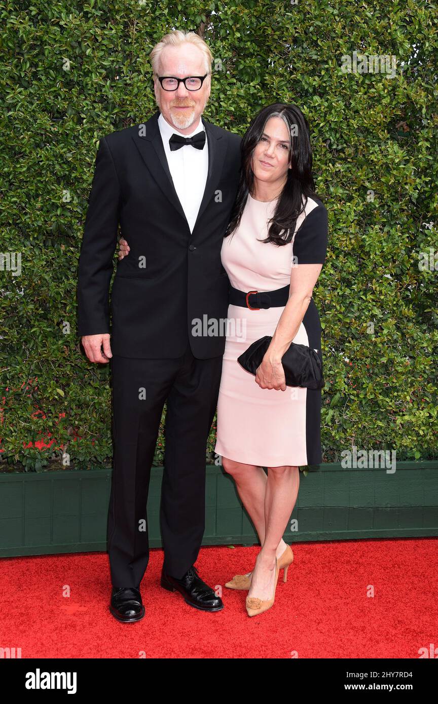 Adam Savage and Julia Ward attending the Creative Arts Emmy Awards 2015