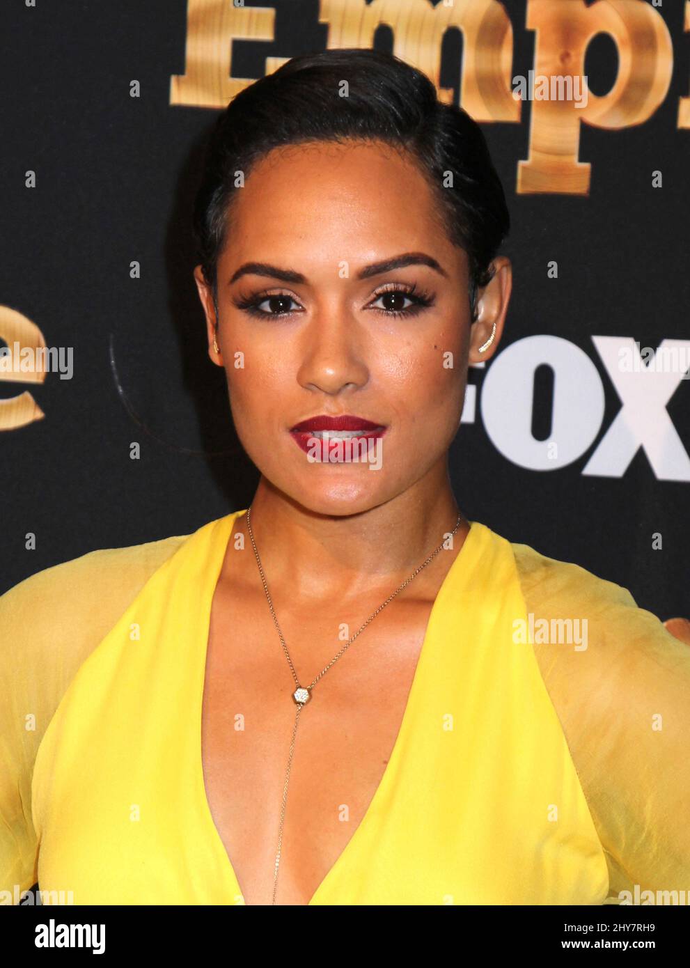 Grace Gealey attending the 'Empire' Season 2 Premiere held at Carnegie Hall in New York, USA. Stock Photo