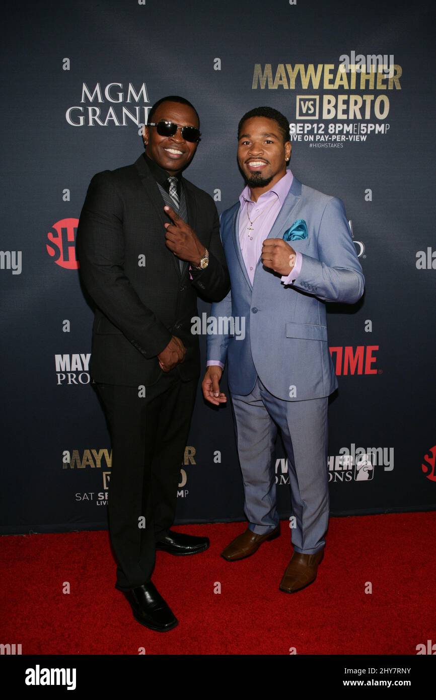 Kenny Porter, Shawn Porter attending the Mayweather vs Berto Pre Fight