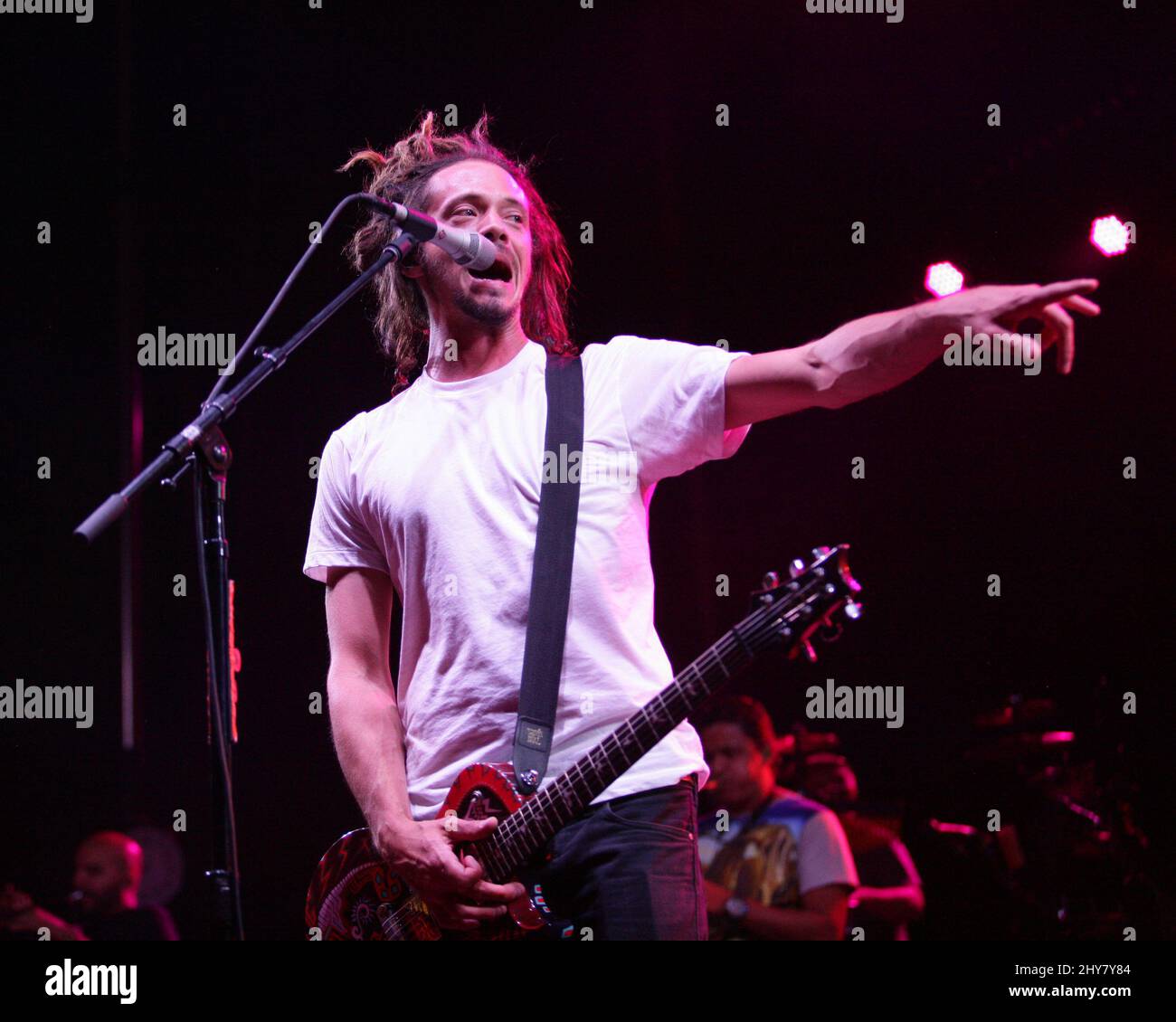 Jacob Hemphill of SOJA during day 2 of the Life Is Beautiful Festival in Las Vegas, Nevada. Stock Photo