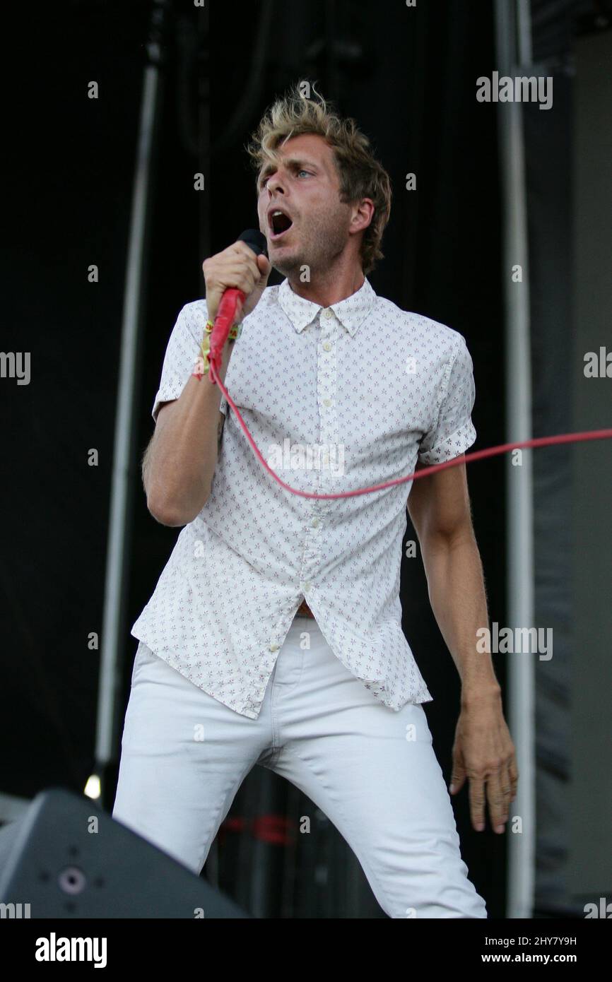 Aaron Bruno of AWOLNATION during day 1 of the Life Is Beautiful