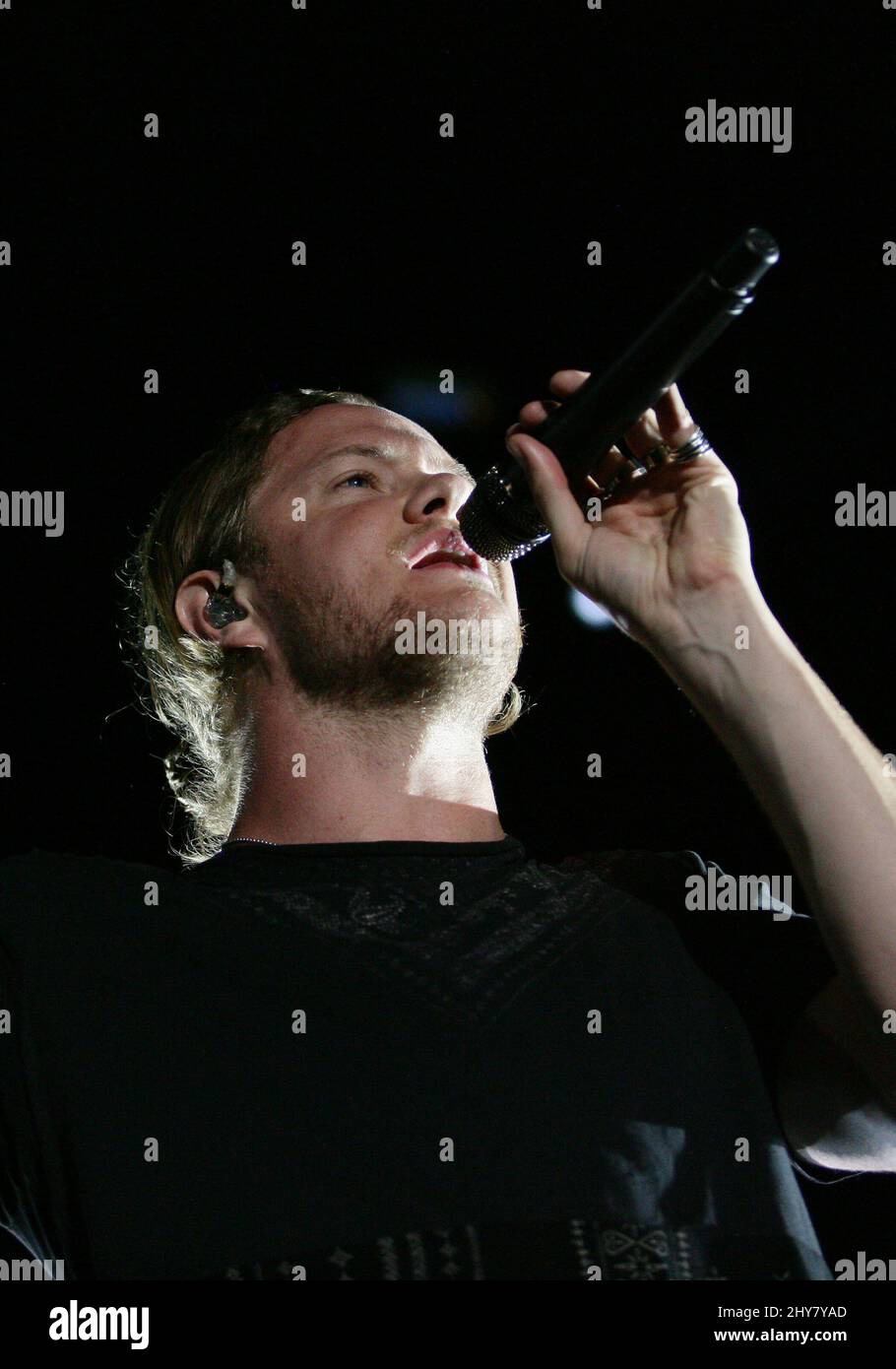 Dan Reynolds of Imagine Dragons during day 2 of the Life Is Beautiful Festival in Las Vegas, Nevada. Stock Photo