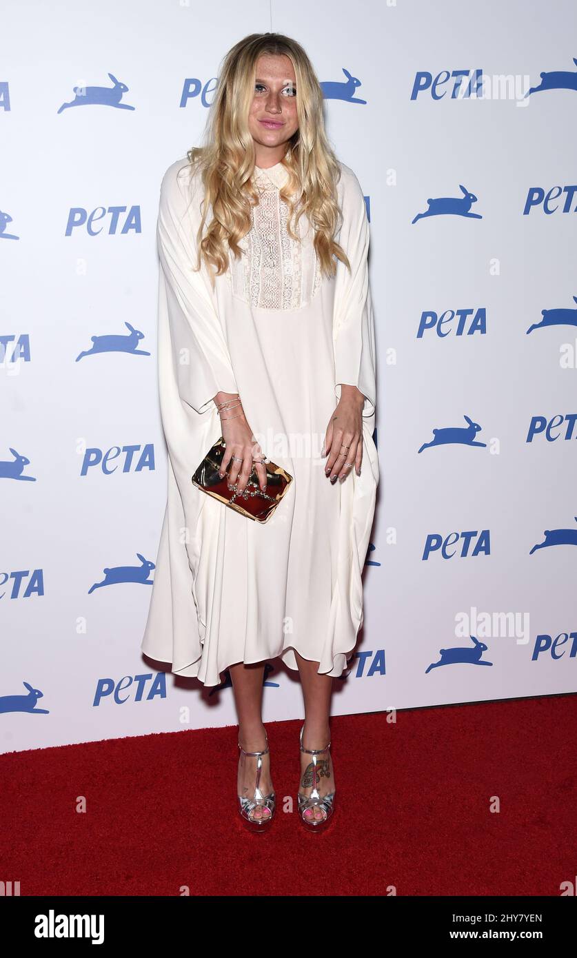 Kesha attending PETA Celebrates 35th Anniversary held at the Palladium. Stock Photo