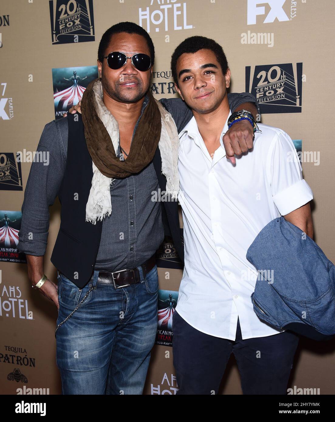 Cuba Gooding Jr. & Spencer Gooding attending “American Horror Story
