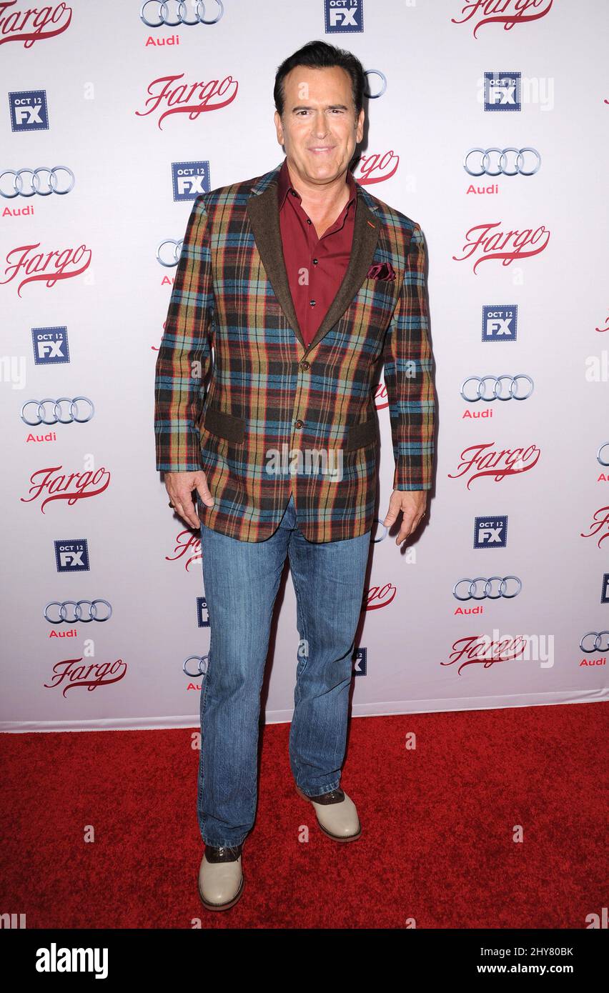 Bruce Campbell attending FX's 'Fargo' Season 2 Premiere held at ArcLight Cinemas in Los Angeles, USA. Stock Photo