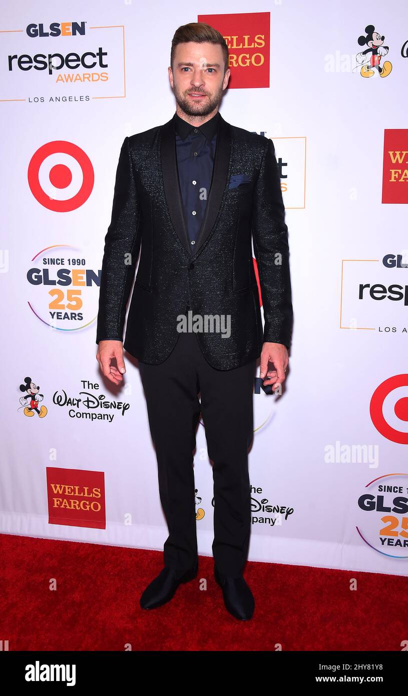 Justin Timberlake attending the 11th Annual GLSEN Respect Awards ...