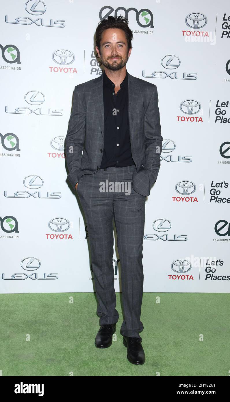 Justin Chatwin attending the 25th Anniversary of the Environmental Media Association held at Warner Brother Studios Lot Stock Photo