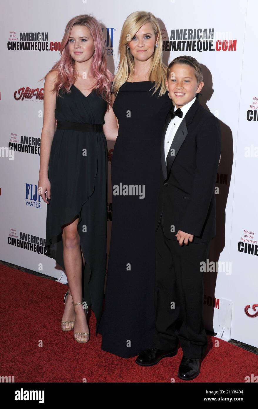 Reese Witherspoon, Ava Phillippe, Deacon Reese Phillippe arriving for