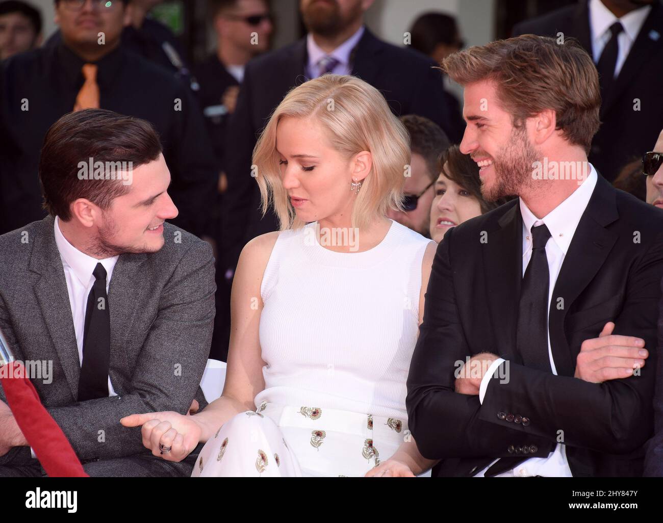 Josh Hutcherson And Jennifer Lawrence Holding Hands
