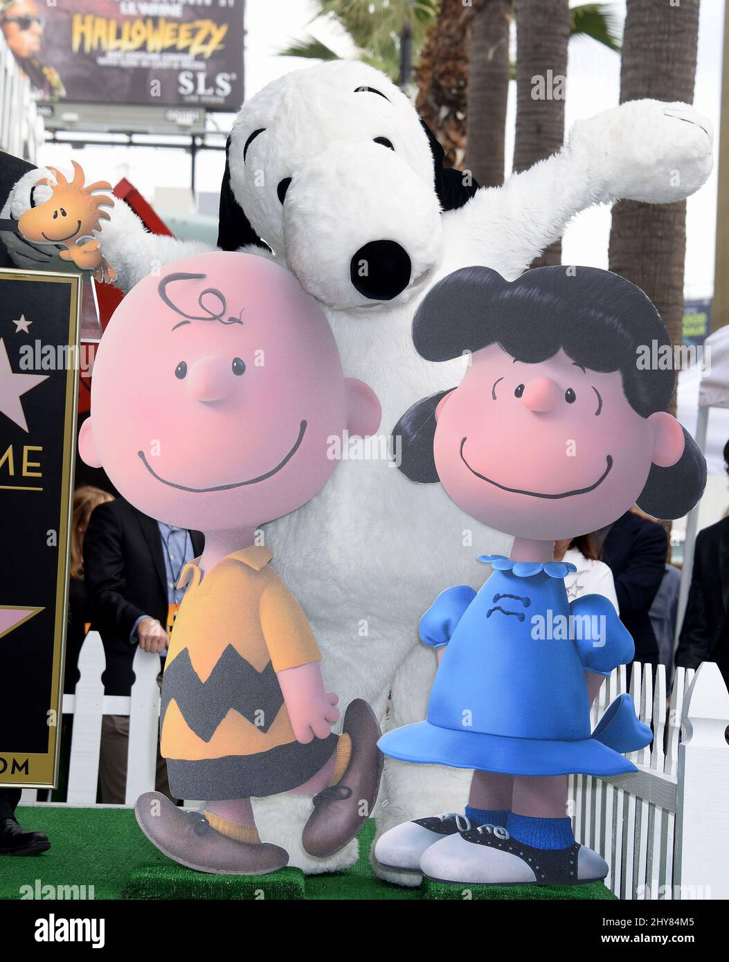 Snoopy Snoopy Hollywood Walk of Fame Star Ceremony. His star was placed next to his creator Charles M. Schulz' star. Stock Photo